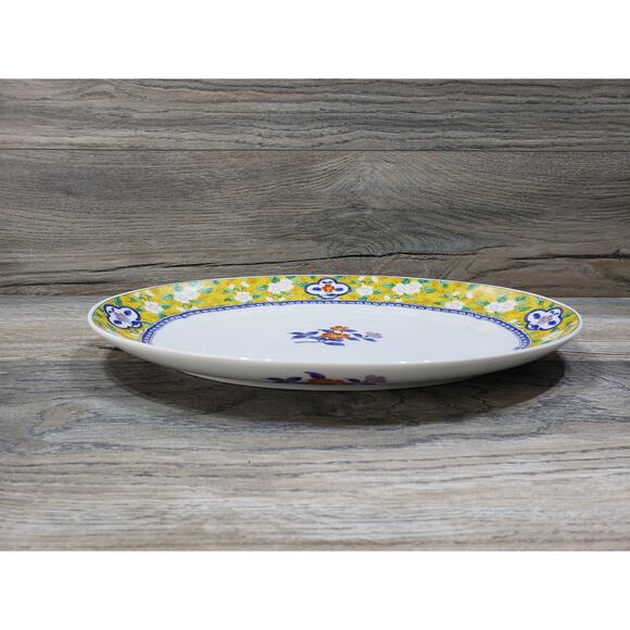 Vintage Japanese Oval Floral Serving Dish Plate - Picture 3 of 7